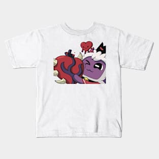 our leader has a big heart Kids T-Shirt